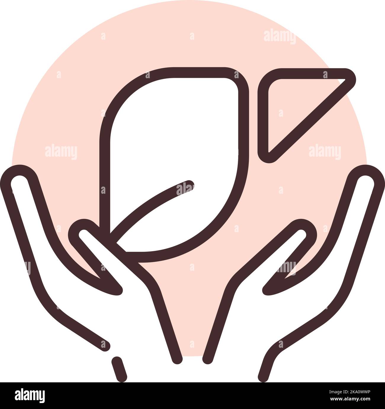 Charity Organspende, Illustration oder Symbol, Vektor auf weißem Hintergrund. Stock Vektor