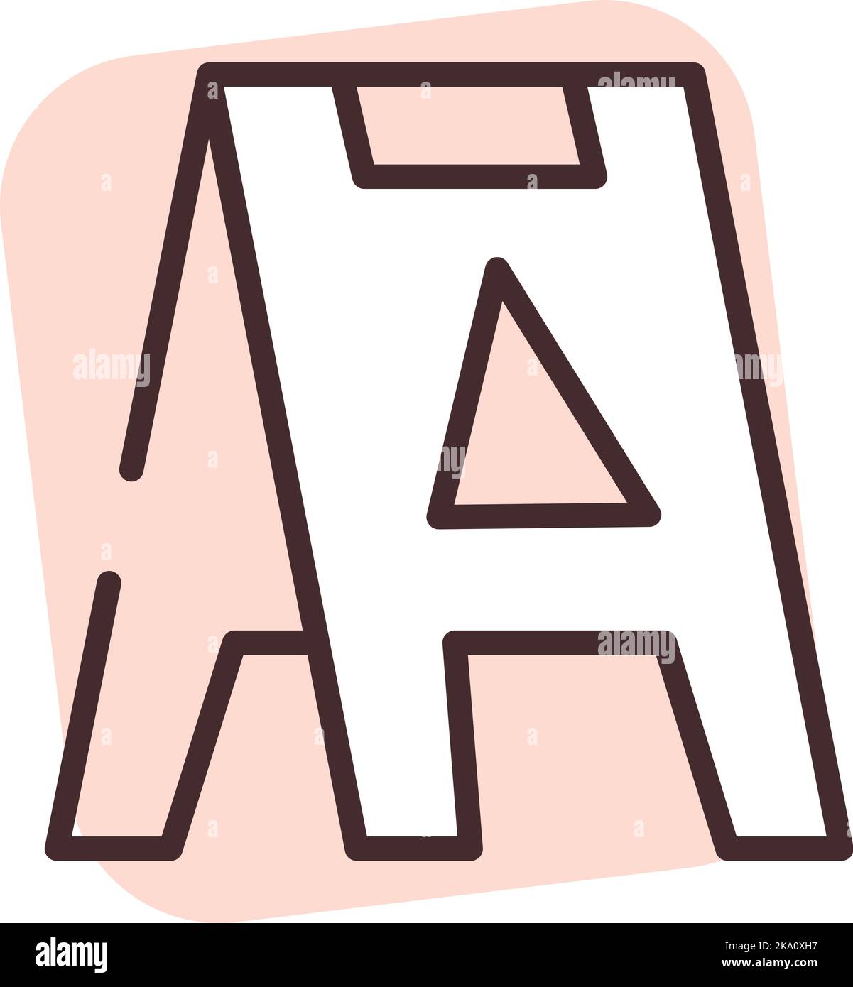 Reinigungsschild, Illustration oder Symbol, Vektor auf weißem Hintergrund. Stock Vektor