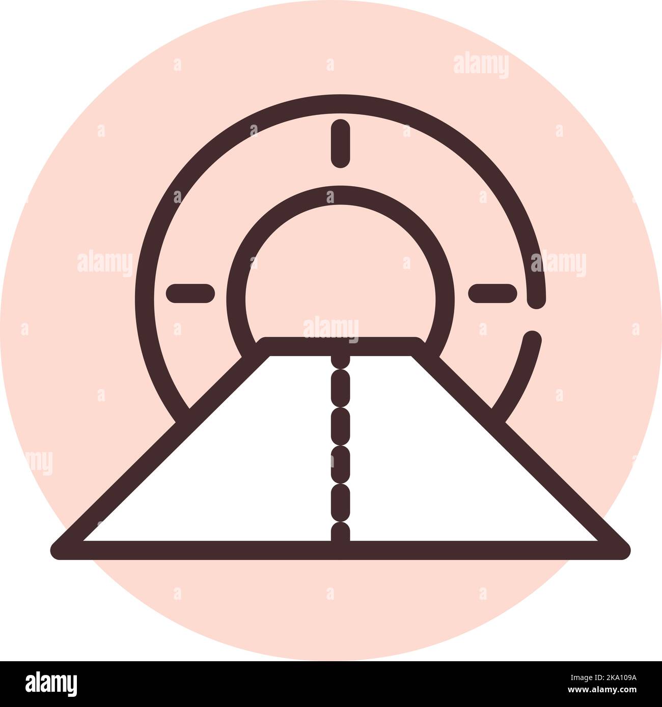 Gesundheit MRI, Illustration oder Symbol, Vektor auf weißem Hintergrund. Stock Vektor