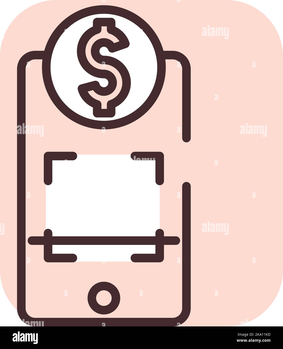 QR-Code, Illustration oder Symbol, Vektor auf weißem Hintergrund. Stock Vektor