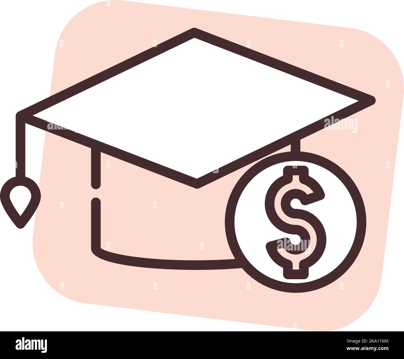 Investment Education, Illustration oder Symbol, Vektor auf weißem Hintergrund. Stock Vektor