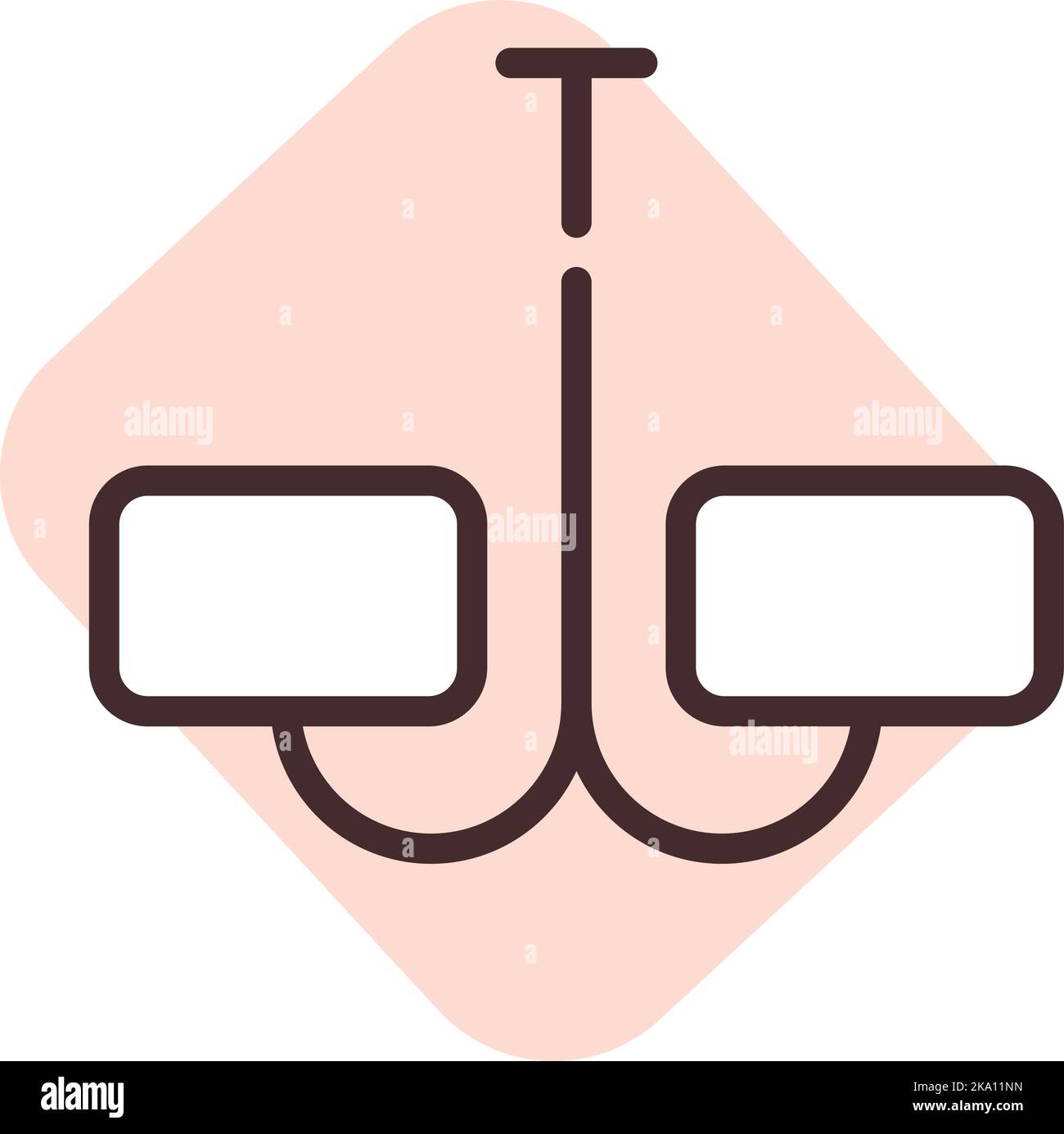 Alte Deckenlampe, Illustration oder Symbol, Vektor auf weißem Hintergrund. Stock Vektor