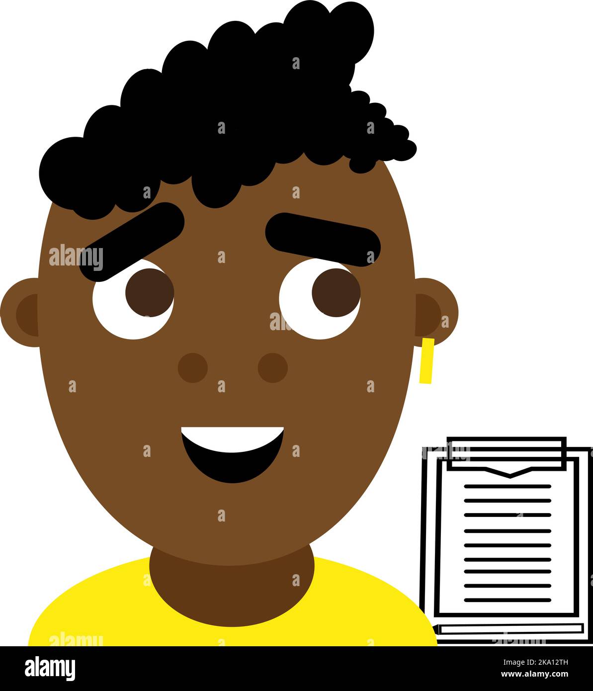 Personen auf Jobs, Illustration oder Symbol, Vektor auf weißem Hintergrund. Stock Vektor