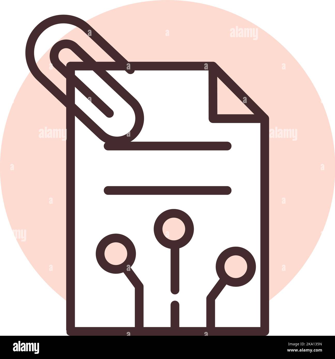 NFT-Zertifikat, Illustration oder Symbol, Vektor auf weißem Hintergrund. Stock Vektor