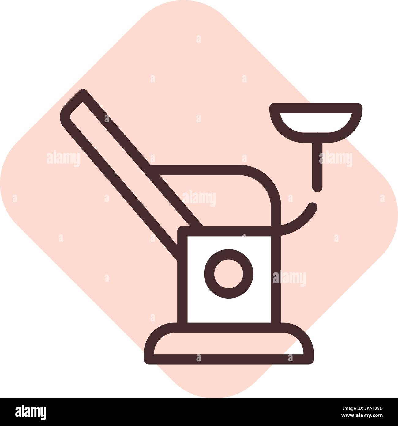 Gynäkologie, Illustration oder Symbol, Vektor auf weißem Hintergrund. Stock Vektor