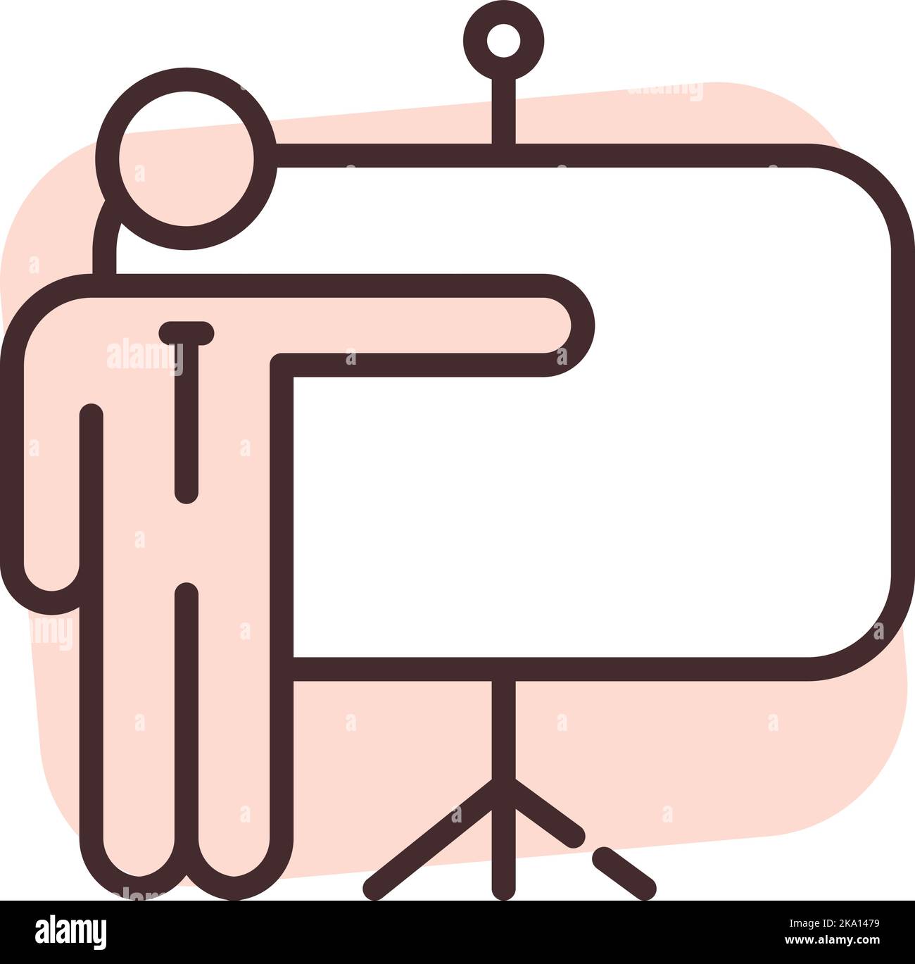 Teamarbeit Projektmanager, Illustration oder Symbol, Vektor auf weißem Hintergrund. Stock Vektor