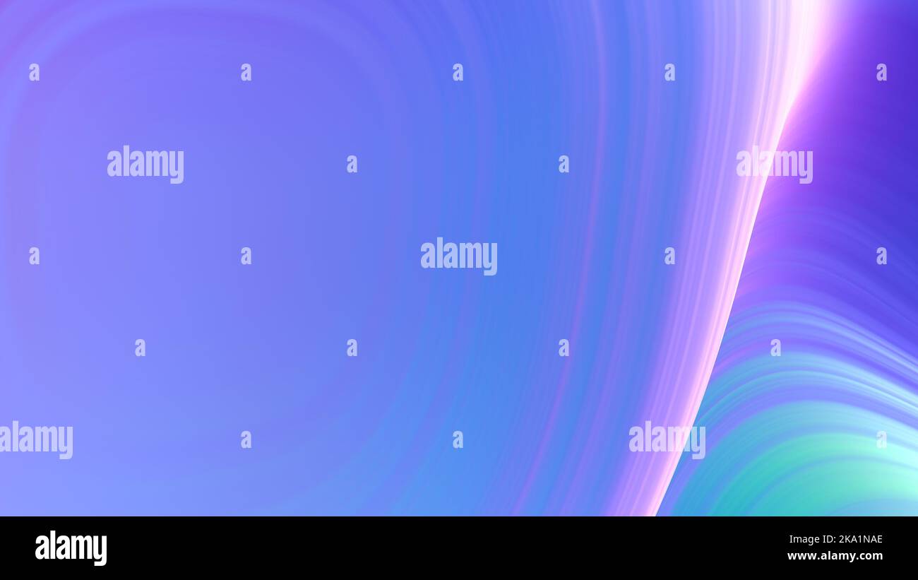Abstrakte Illustration in holografischer Farbe, futuristische Tapete. Stockfoto
