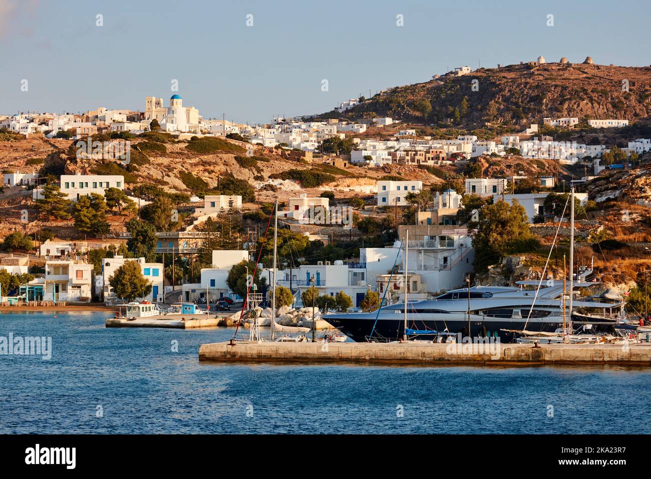 Kimolos Hafen Stockfoto