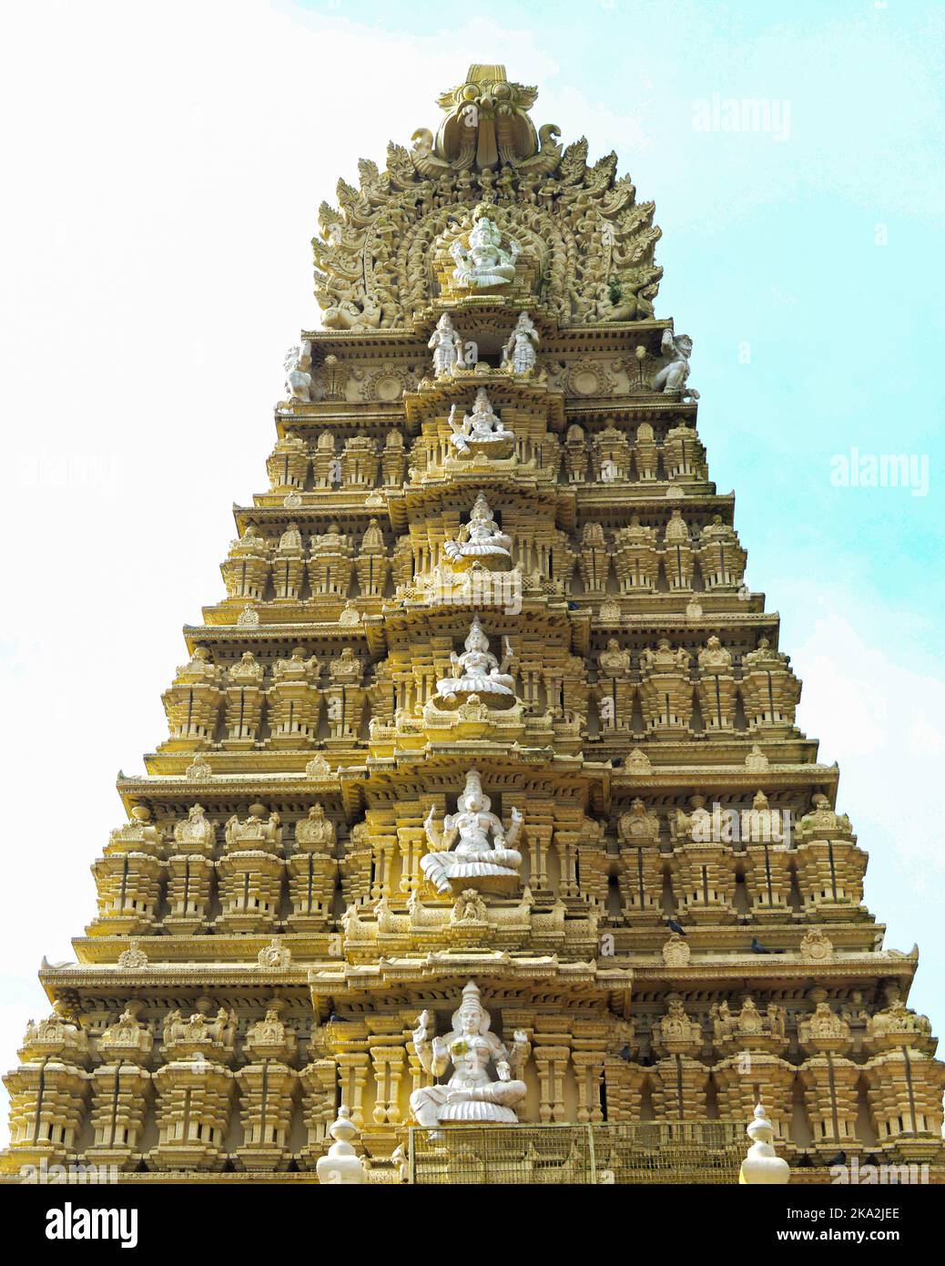 Der berühmte Sri Chamundeshwari Tempel in Mysore, Indien Stockfoto