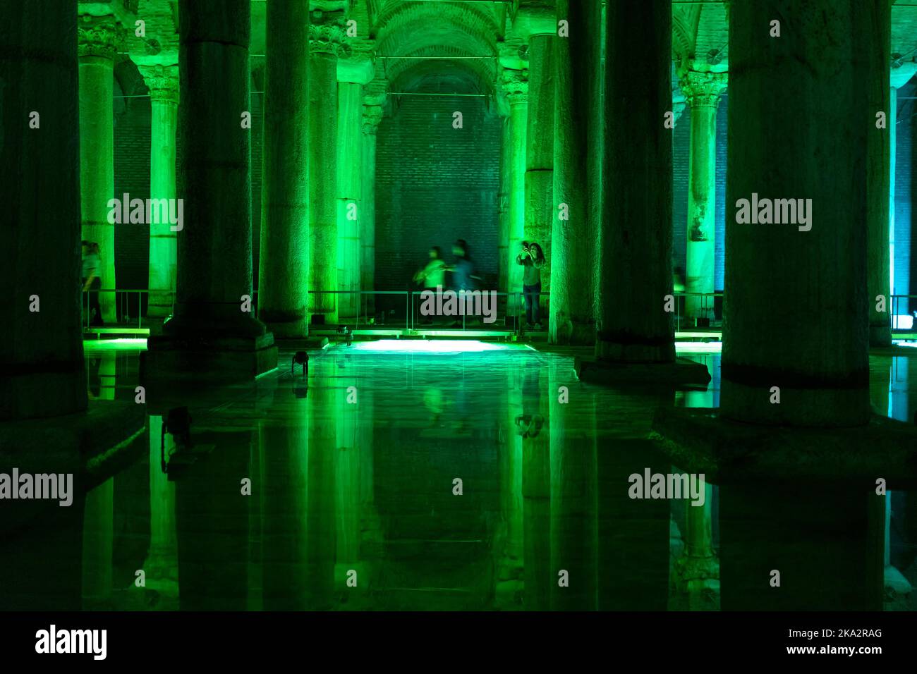 Basilika Zisterne nach der Restaurierung in Istanbul. Stockfoto