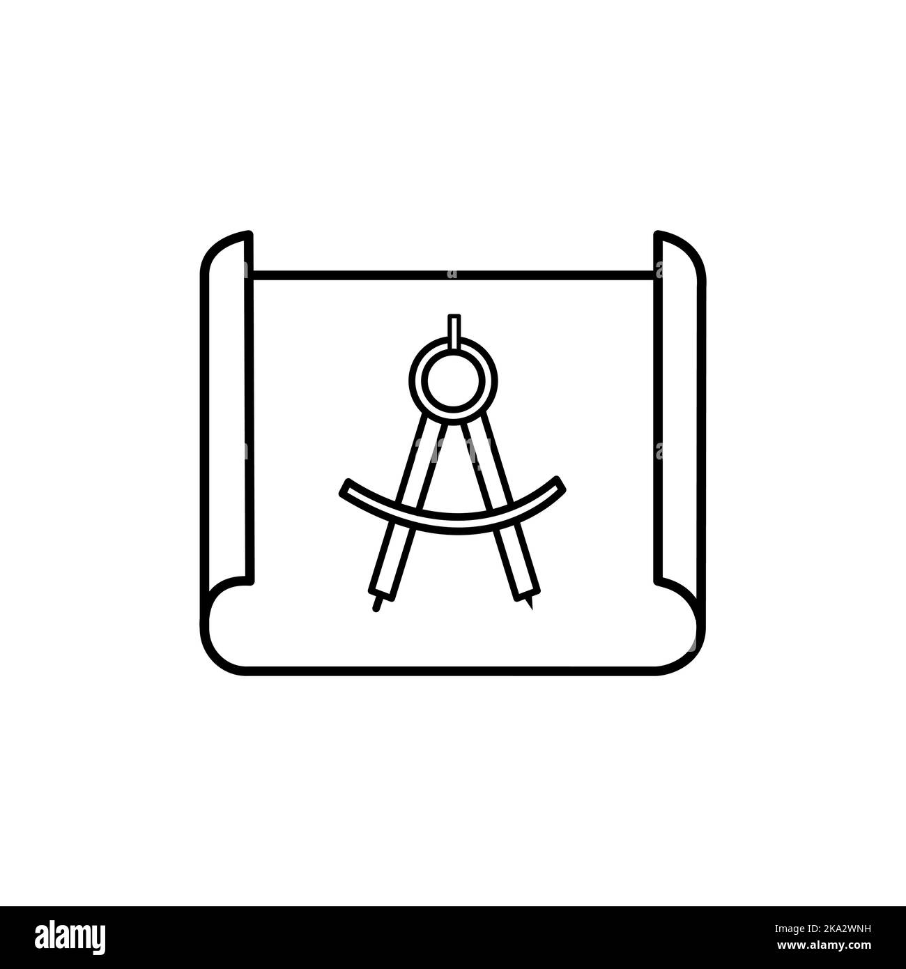 Trennzeichen Symbol, Kreis Vektor Illustration, Zeichnung Zeichen Design - Vektor Stock Vektor