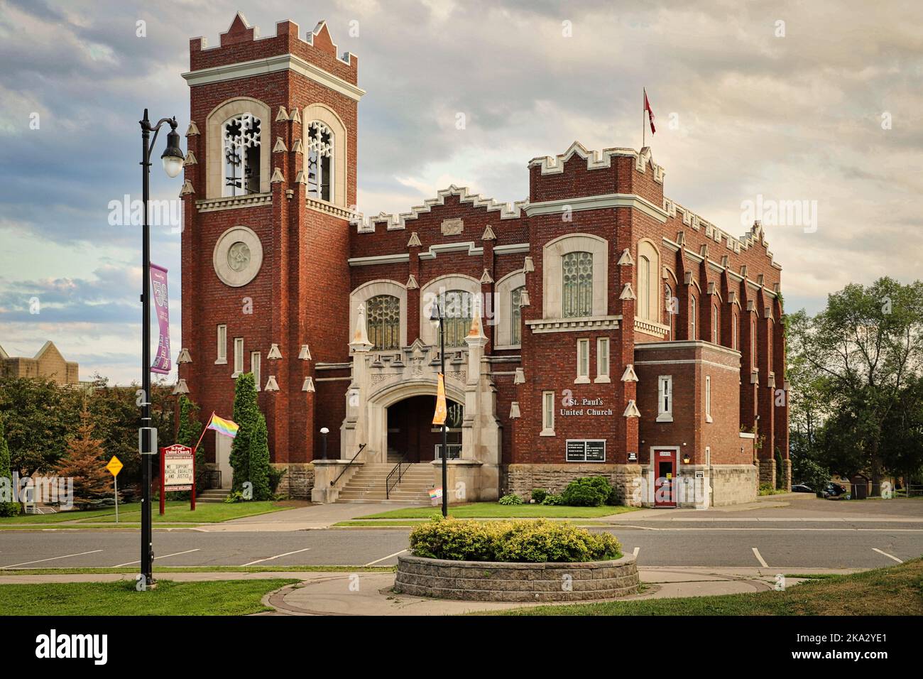 Die St. Paul's United Church in Thunder Bay, Ontario, Kanada Stockfoto