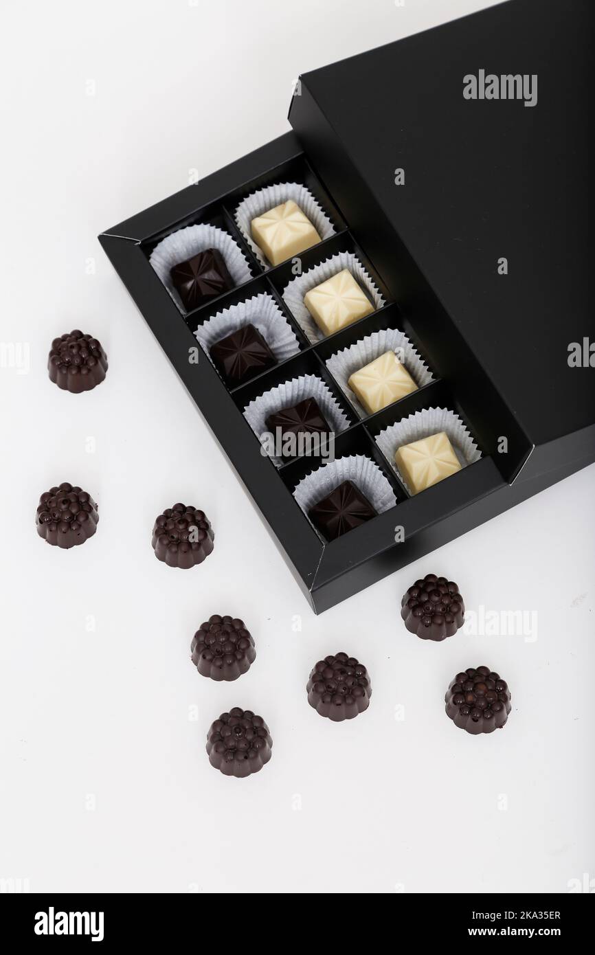 Handgemachte Schokolade Stockfoto