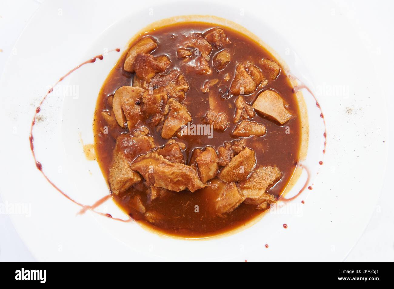 Typisch spanisches Essen in Callos Stockfoto