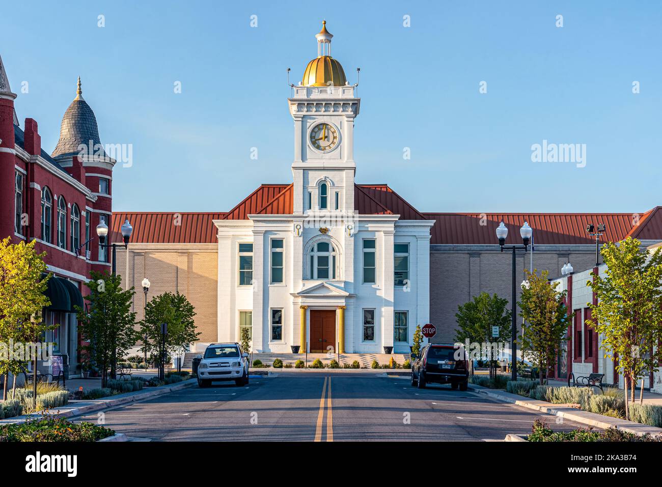 Das Gerichtsgebäude in Pine Bluff, Jefferson County, Arkansas. Stockfoto