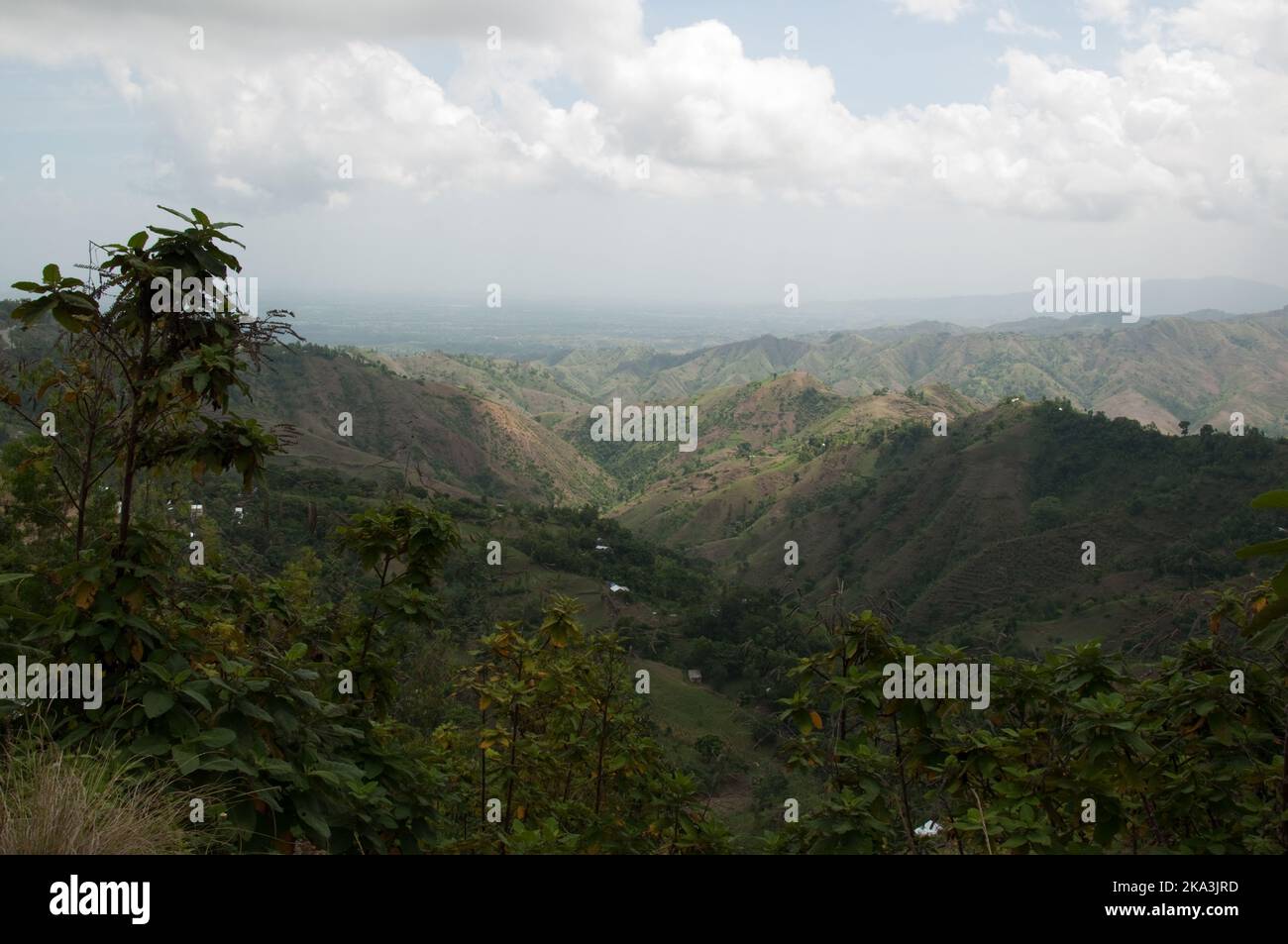 Massif de la Selle, Haiti. Haiti ist ein bergiges Land und diese Berge gehören zu den höchsten, auf dem Weg nach Jacmel von der Hauptstadt Port-au-P Stockfoto