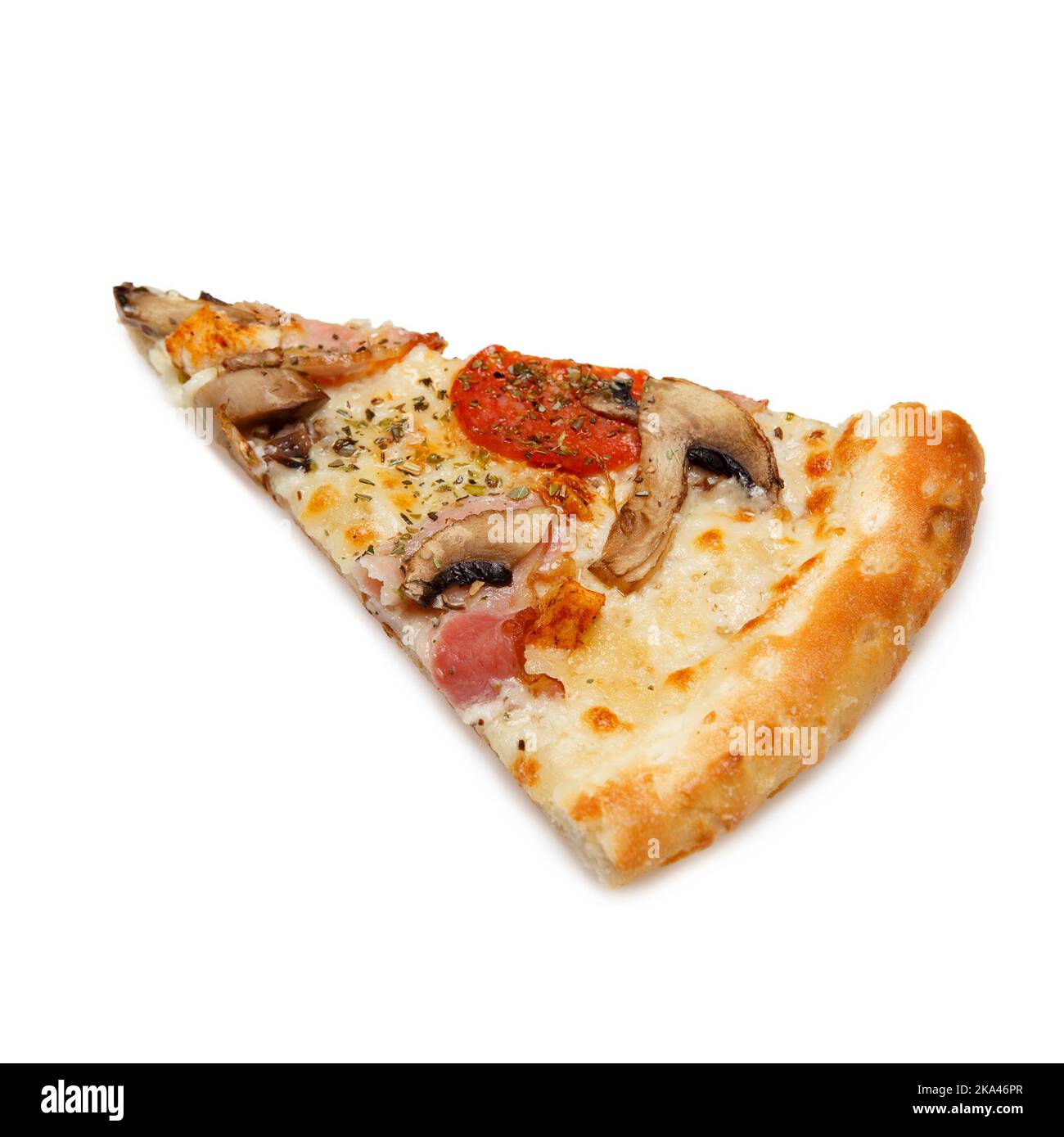 Ein Stück köstliche klassische italienische Pizza mit Mozzarella ...