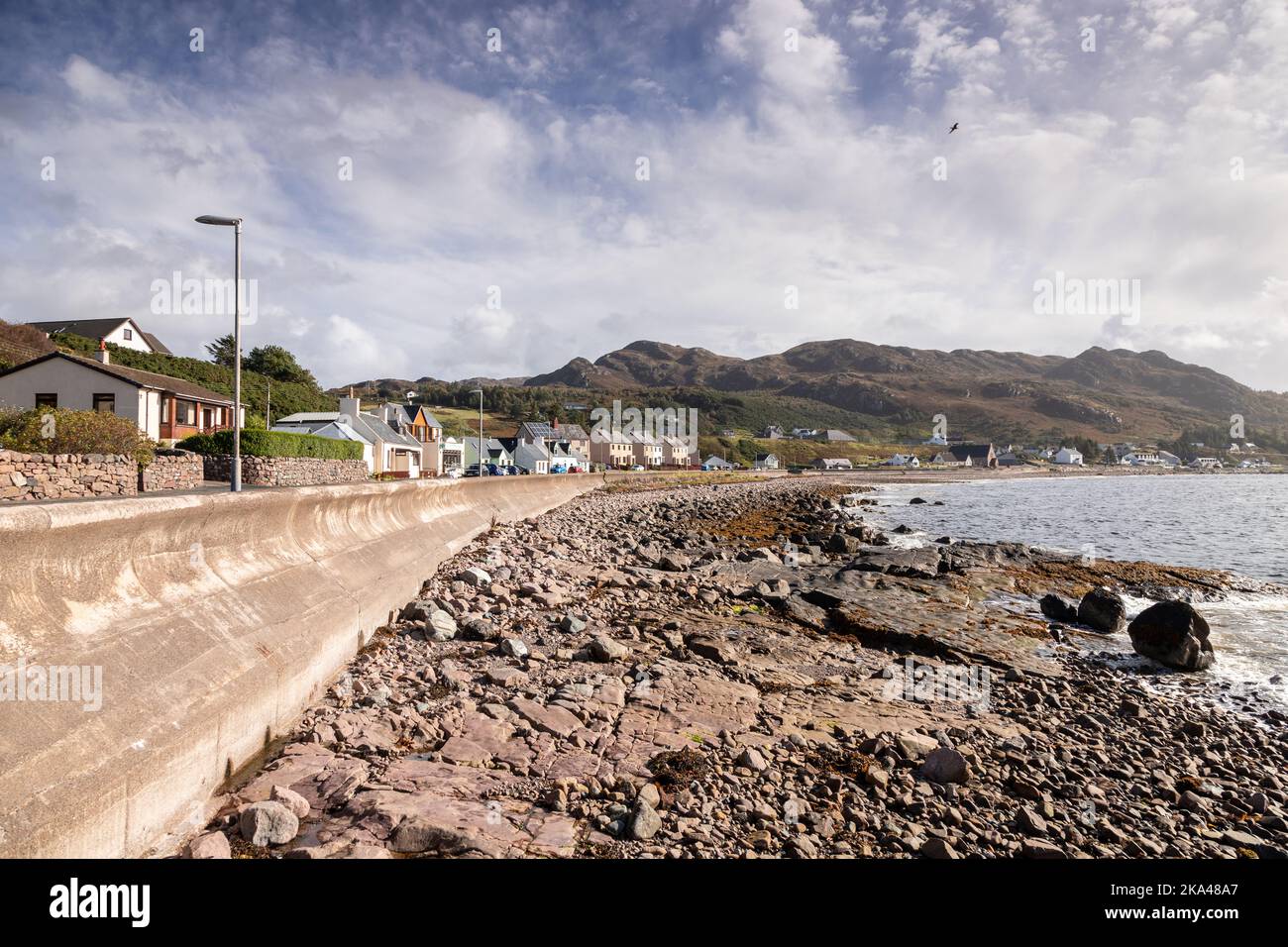 Gairloch Seafront, Wester Ross, Schottland Stockfoto