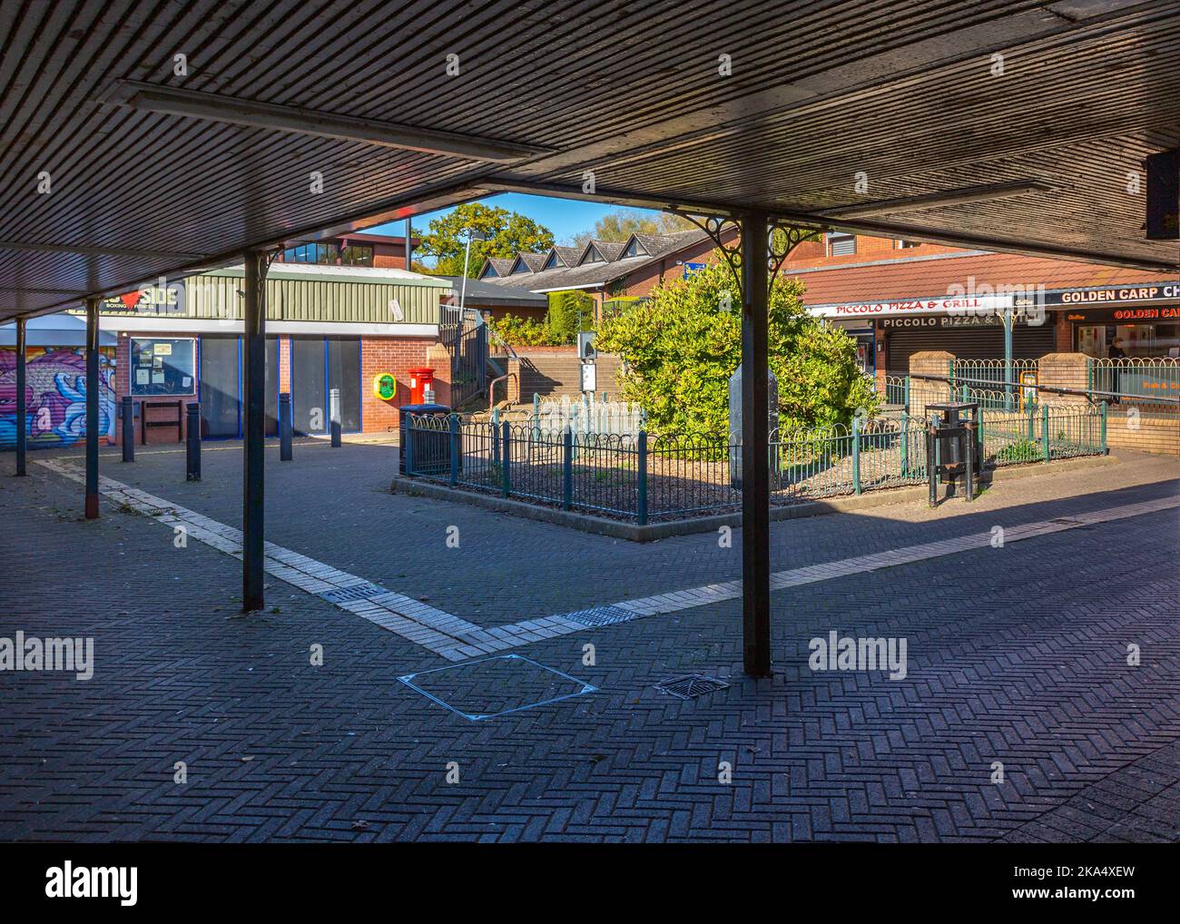 Matchborough Center, Einkaufsmöglichkeiten in Redditch, Worcestershire. Stockfoto