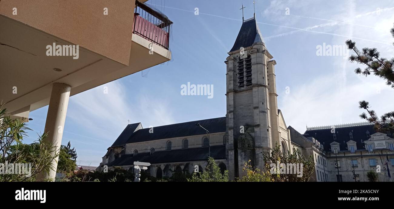 Église saint Cyr - sainte Julitte à Villejuif, Val de Marne, Frankreich Stockfoto