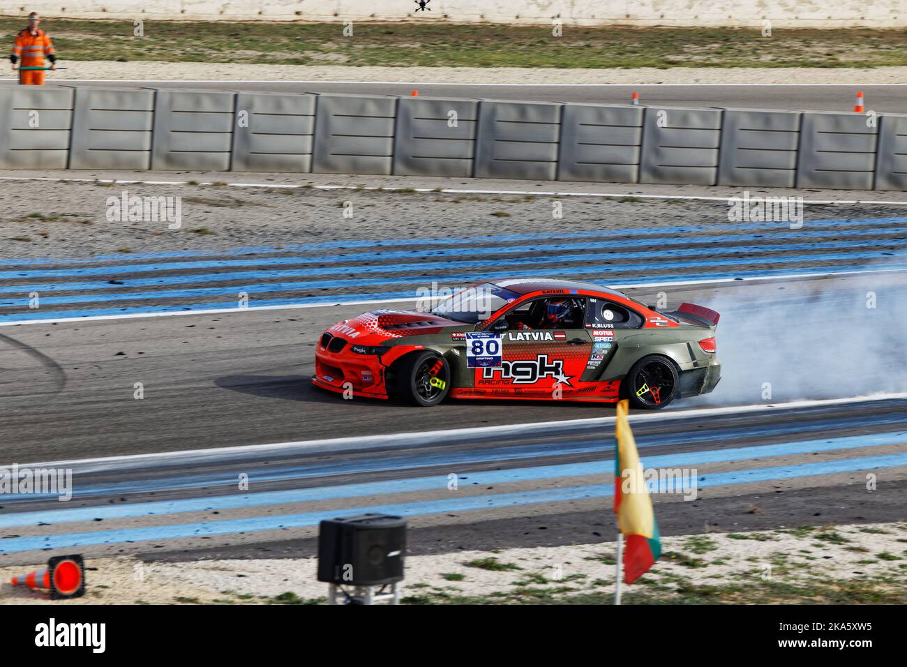 DRIFT FIA Motorsports Games Paul Ricard, Le Castellet, FRANKREICH, 29/10/2022 Florent 'MrCrash' B. Stockfoto