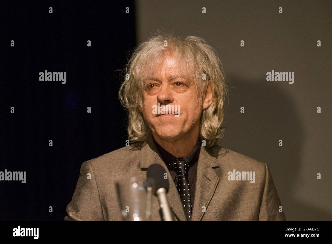 Kristiansand, Norwegen 20150916. Bob Geldof erhielt den Erik Bees Memorial Prize während des Protestfestivals in Kristiansand. Foto: Tor Erik Schroeder / NTB scanpix Stockfoto