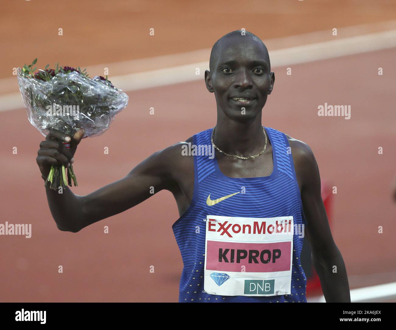 Oslo, Norwegen 20160609. Leichtathletik, IAAF Diamond League, Bislett Games 2016: Asbel Kiprop gewann die Meile mit 3.51,48. Foto: Vidar Ruud / NTB scanpix Stockfoto