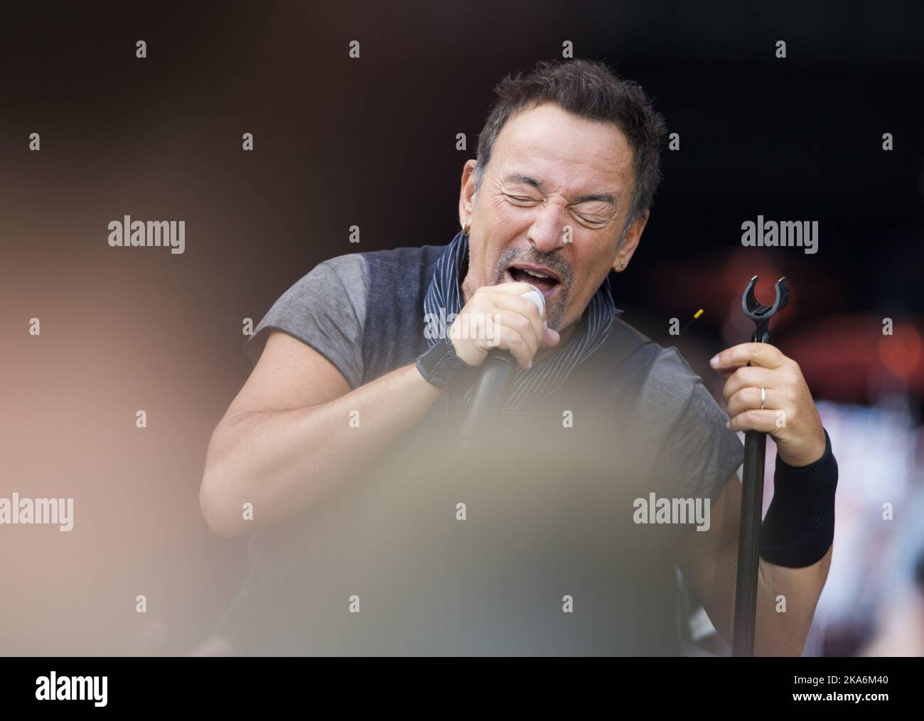 OSLO 20160728. Konzert mit Bruce Springsteen & der E Street Band im Frognerparken. Foto: Berit Roald / NTB scanpix Stockfoto