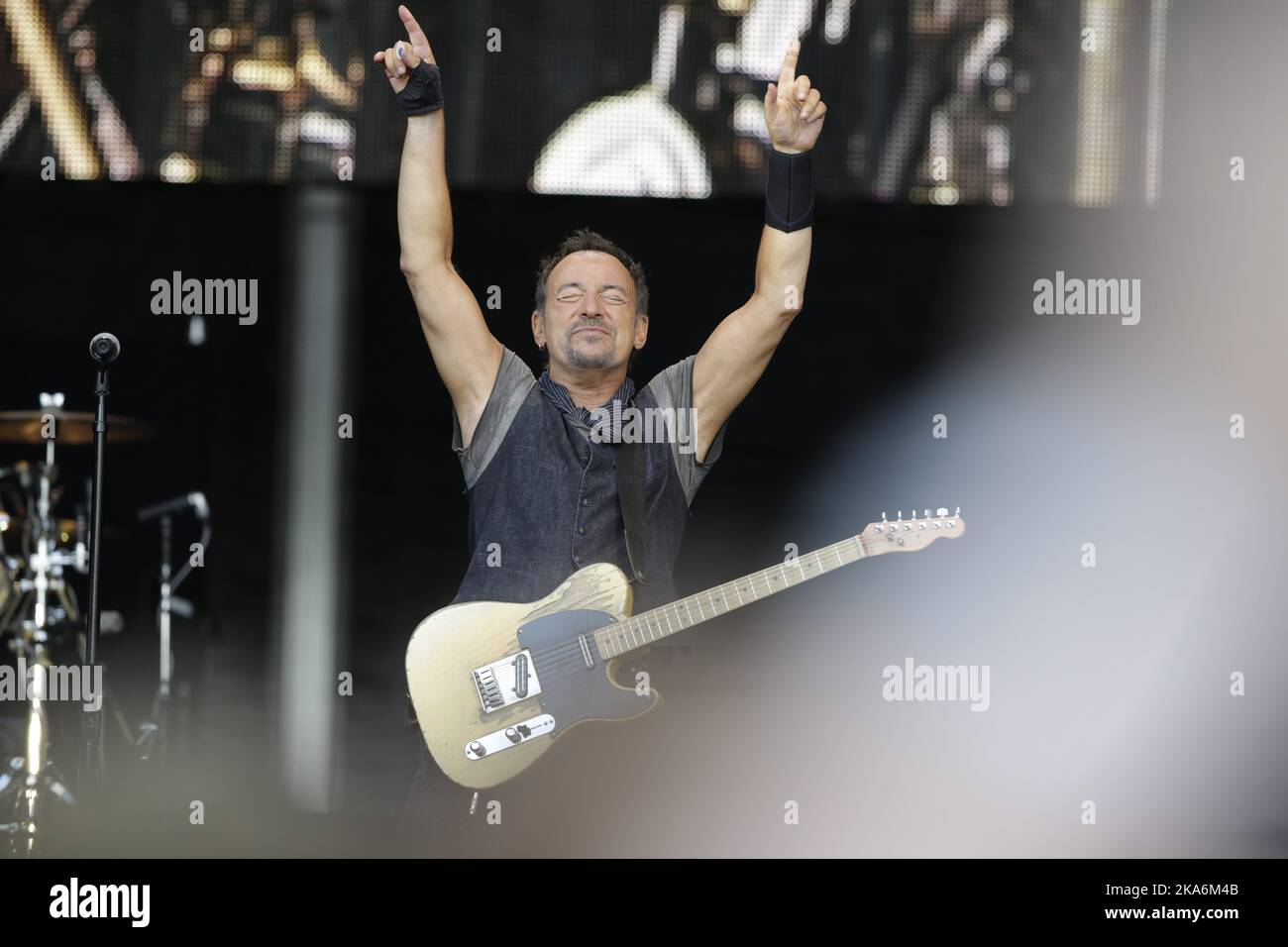 Oslo 20160728. Konzert mit Bruce Springsteen im Frognerparken, Oslo Foto: Berit Roald / NTB scanpix Stockfoto