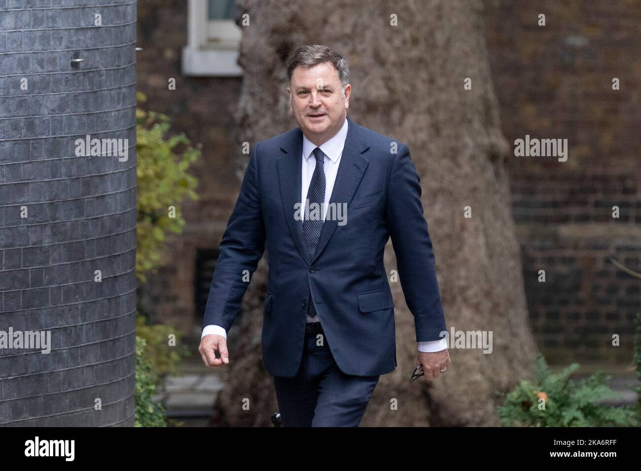 Mel Stride trifft heute Nachmittag in der Downing Street ein, während Premierminister Rishi versenkte und seine Kabinettsminister ernennt. Bild auf 25. aufgenommen Stockfoto