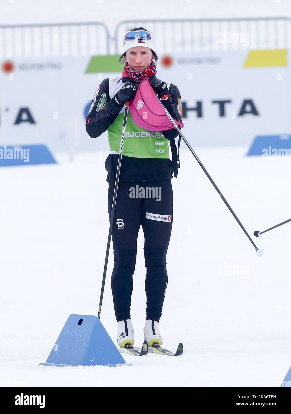 Lahti, Finnland 20170227. FIS Nordische Skiweltmeisterschaft 2017 in Lahti. Training im Stadion mit Marit Bjoergen, Montag. Foto: Terje Pedersen / NTB scanpix Stockfoto
