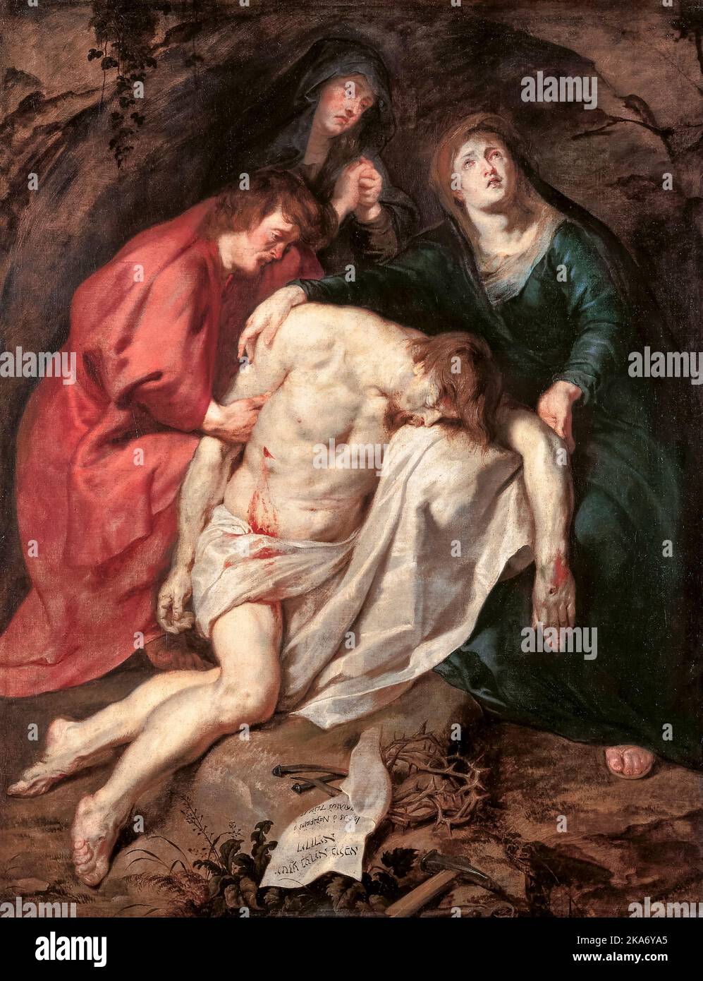 Peter Paul Rubens, die Klage Christi, Ölgemälde auf Leinwand, um 1620 Stockfoto