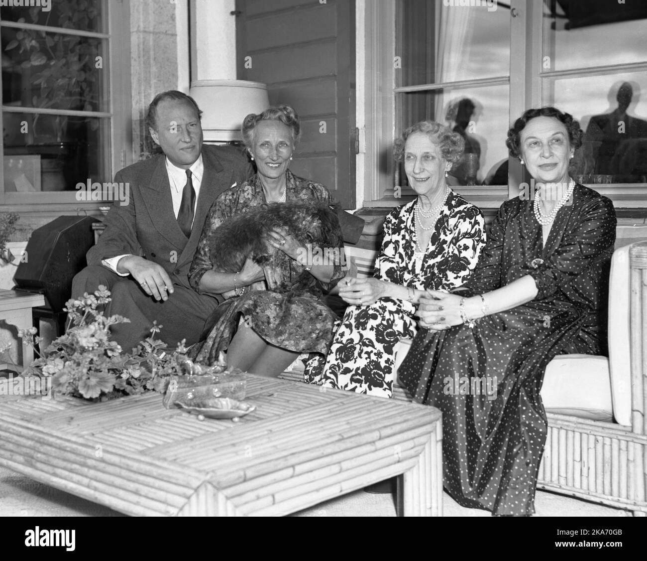 Prinzessin Ingeborg von Schweden, die Mutter von Kronprinzessin Martha ...