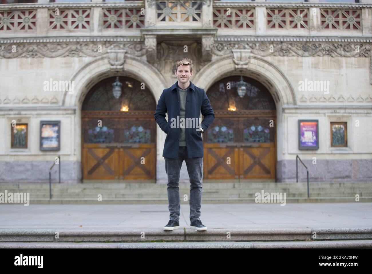 Aarhus, Dänemark 20171027. Paal Alexander Kirkevold ist in dieser Saison mit elf Toren bester Torschütze im dänischen Fußball. Er spielt für Hobro. Foto: Vidar Ruud / NTB scanpi Stockfoto