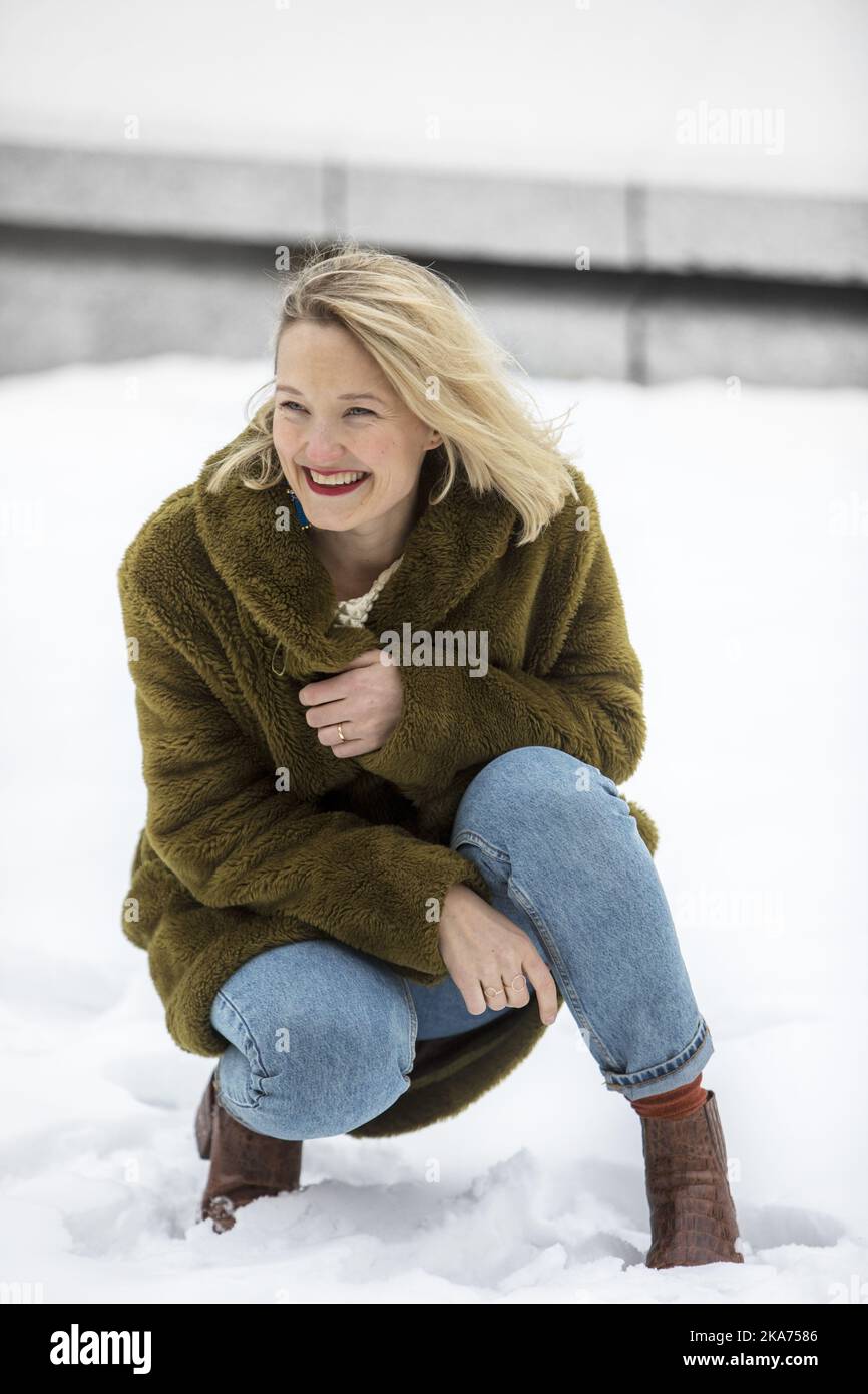 Oslo, Norwegen 20181214. Der Weihnachtsfilm über Norwegens Eiskönigin Sonja Henie wird am 25.. Dezember uraufgeführt. Ine Marie Wilmann spielt Sonja Henie. Foto: Ole Berg-Rusten / NTB Scanpi Stockfoto