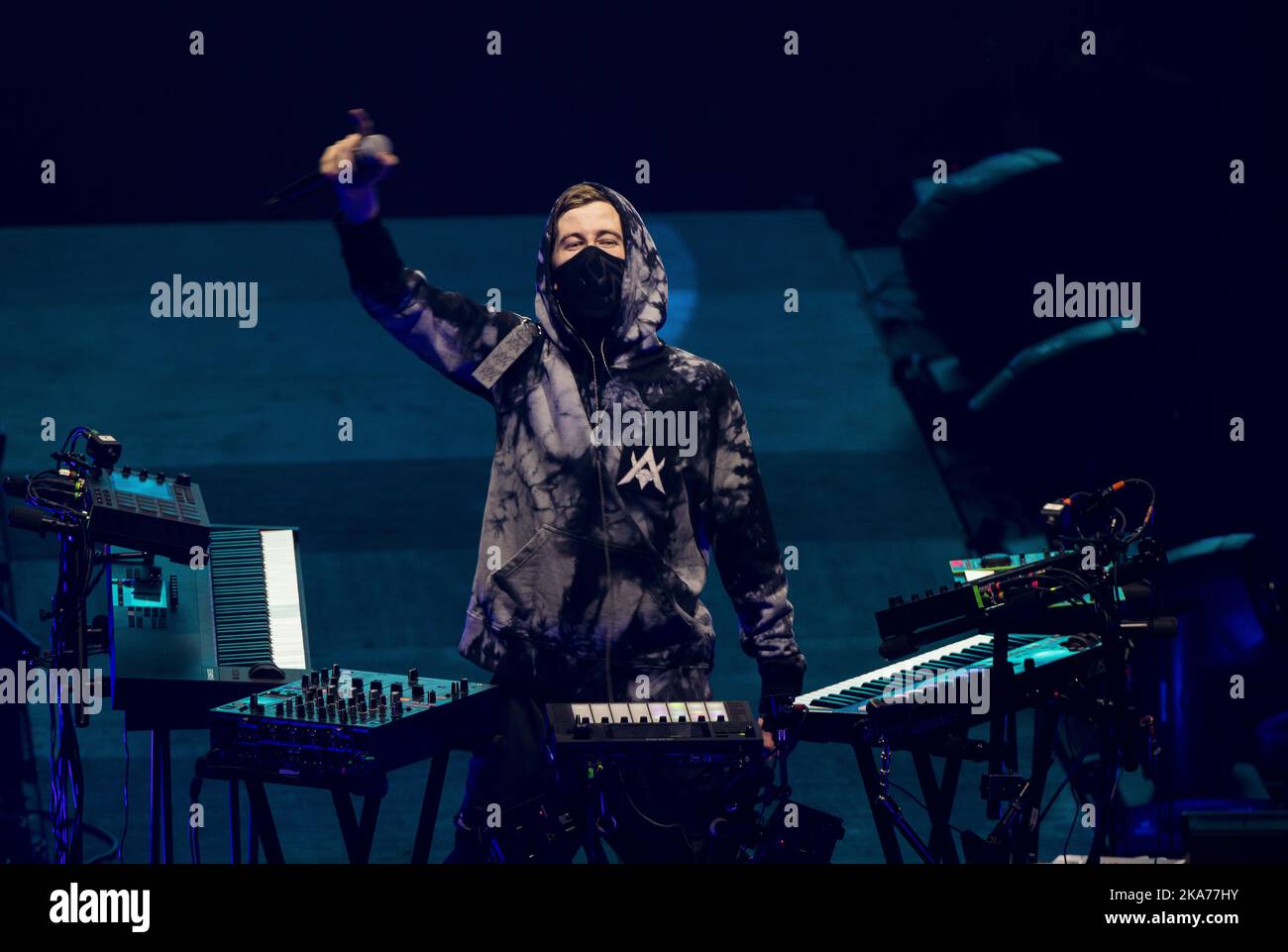 Oslo 20191109. Alan Walker während eines Konzerts in Oslo Spectrum Foto: Terje Pedersen / NTB scanpix Stockfoto
