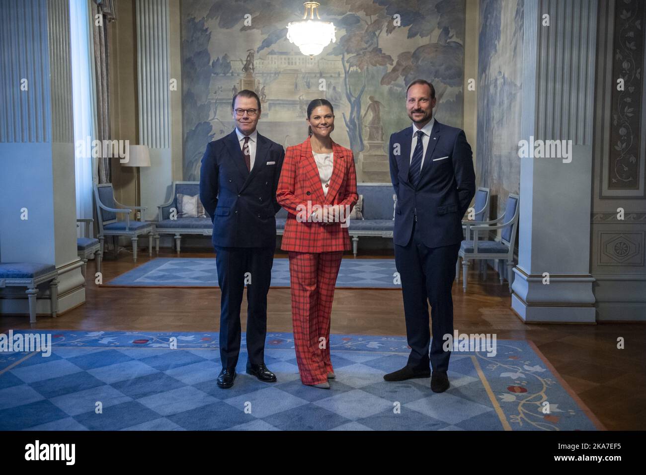 Stockholm, Schweden 20220504. Der norwegische Kronprinz Haakon, die ...