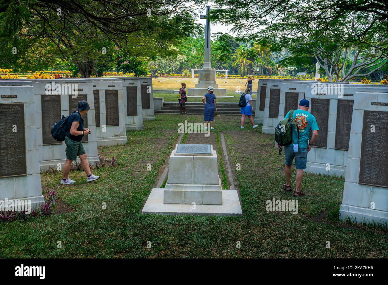German Rabaul Rabaul Memorial, Rabaul War Cemetery, Kokopo, Papua-Neuguinea ...