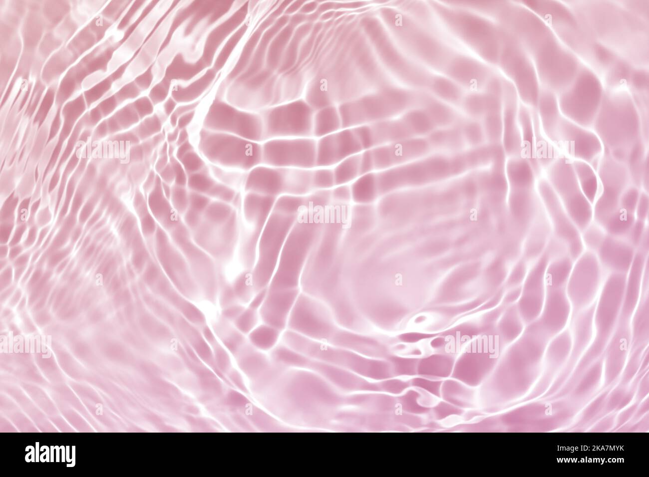 Rosa Wasserwelle, rein natürlicher Strudel Muster Textur Hintergrund, abstrakte Fotografie Stockfoto