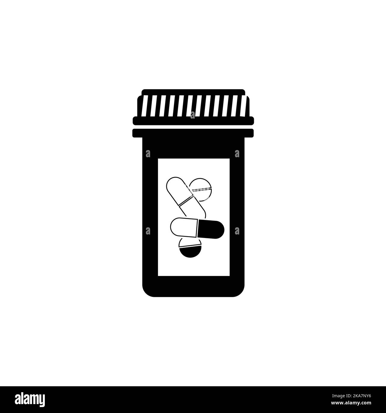Medizin Flasche Symbol. Medizin Flasche Vektor-Design Stock Vektor
