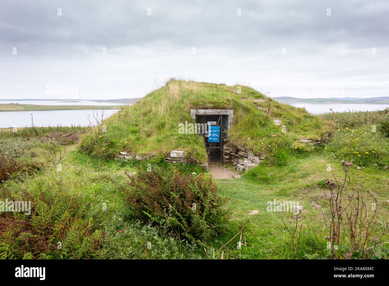 Taversoe Tuick, Chambered Cairn, Rousay, Orkney Stockfoto