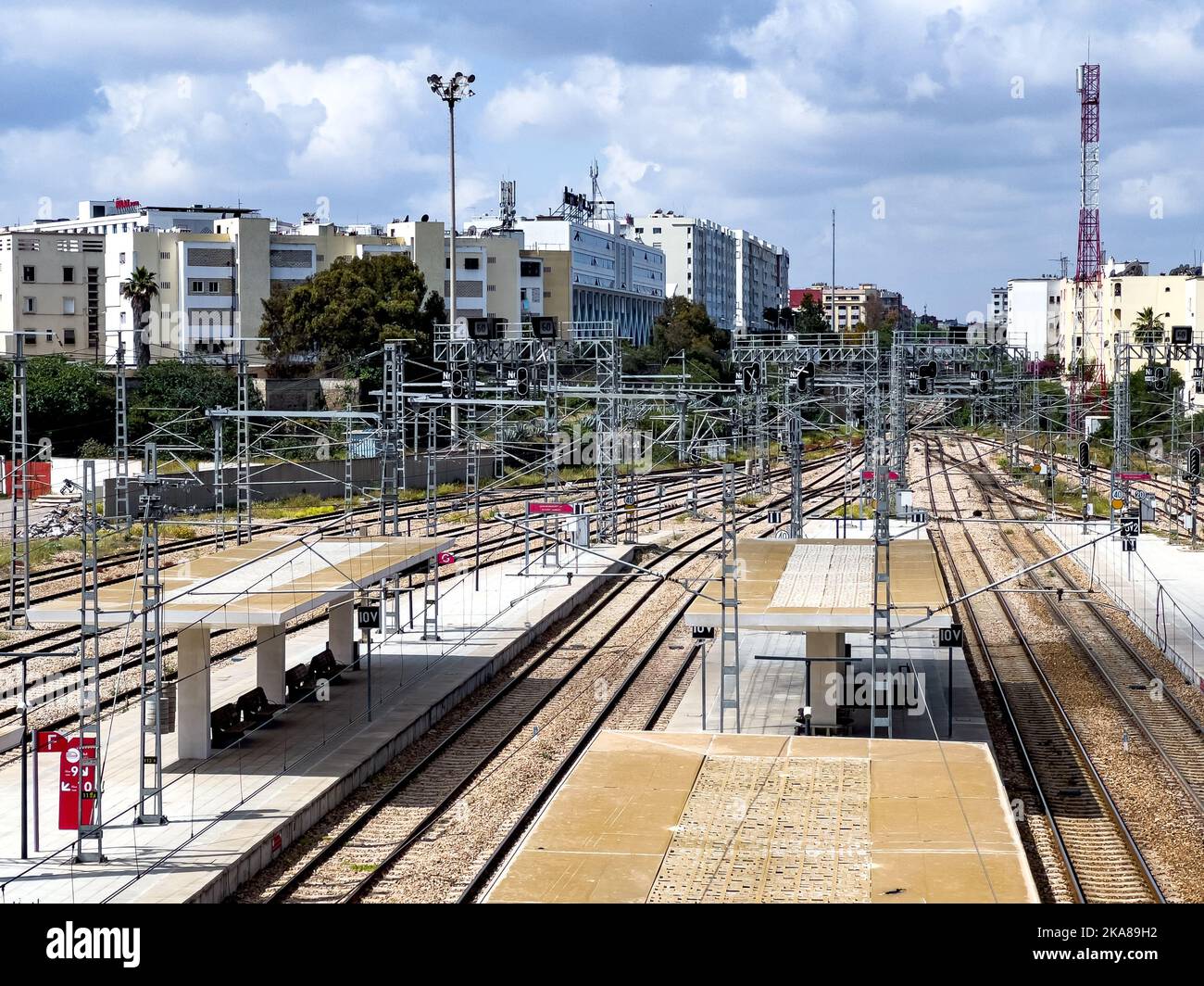 Casa voyageurs Bahnhof in Marokko Stockfoto