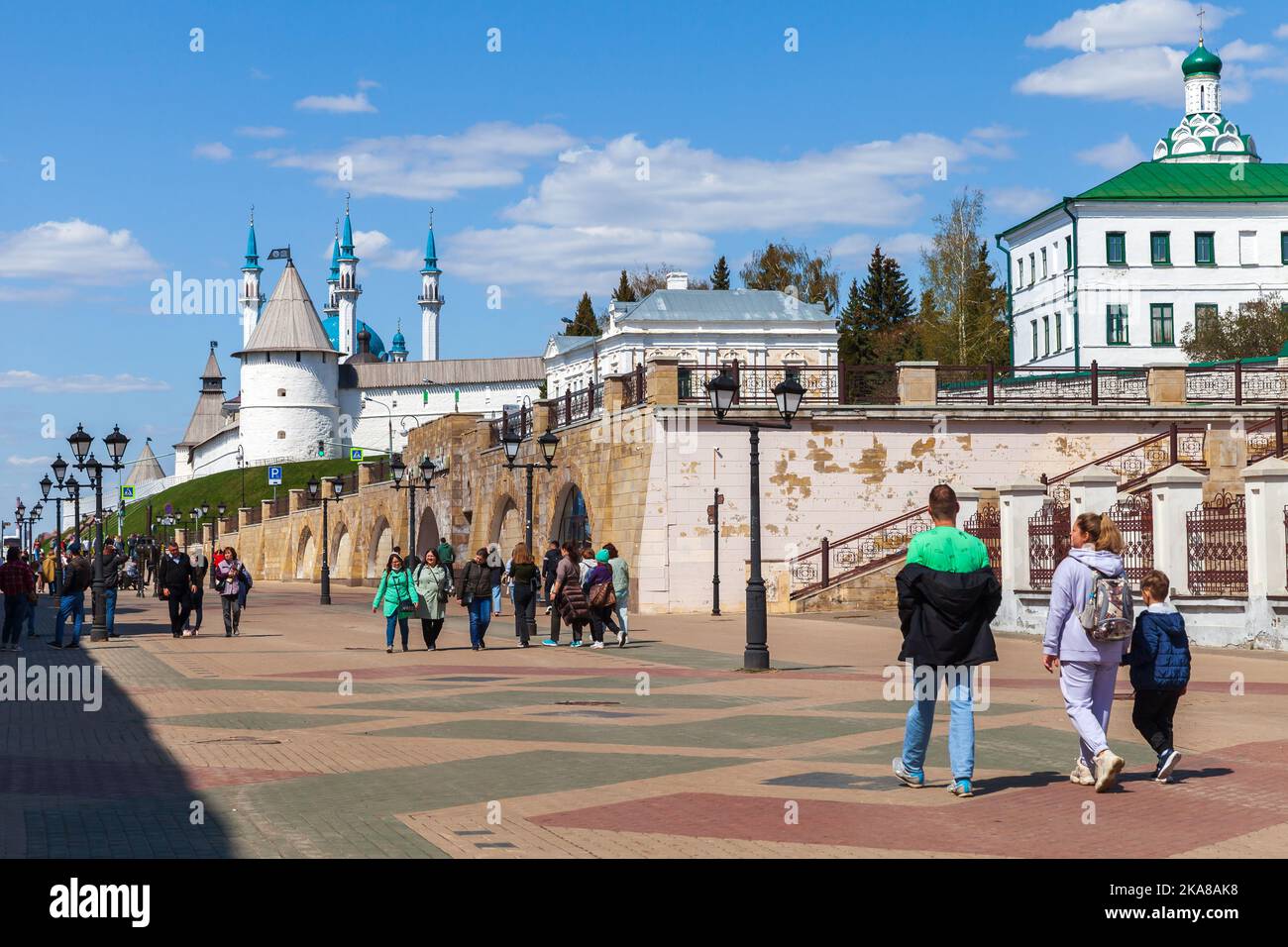 Kazan, Russland 7. Mai 2022 Blick auf die Straße von Kazan