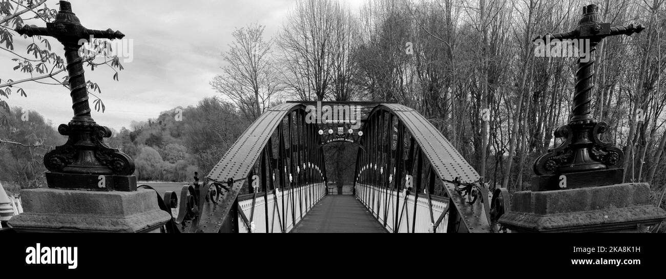 Die Andresey-Brücke über den Fluss Trent, Burton-upon-Trent-Stadt, Staffordshire, England; Großbritannien Stockfoto