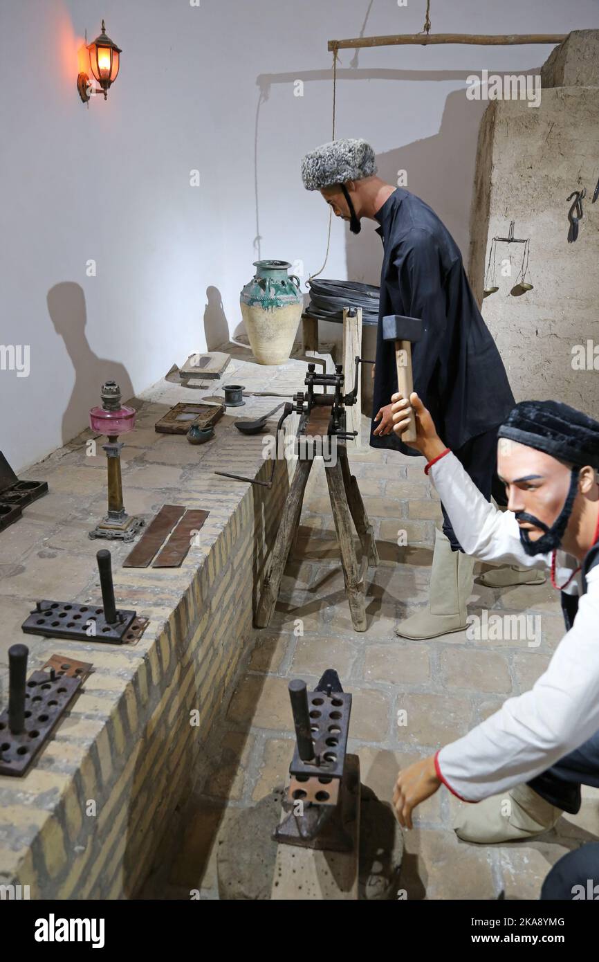 Sikka Khana (Königliche Münzprägeanstalt), Kunya Ark Palace, Ichan Kala (Innere Festung), Khiva, Provinz Khorezm, Usbekistan, Zentralasien Stockfoto