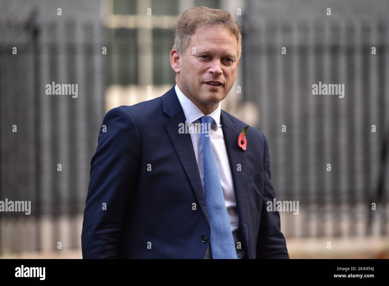 GRANT SHAPPS, Wirtschaftsminister, bei einer Kabinettssitzung in der Downing Street 10 in London. Stockfoto
