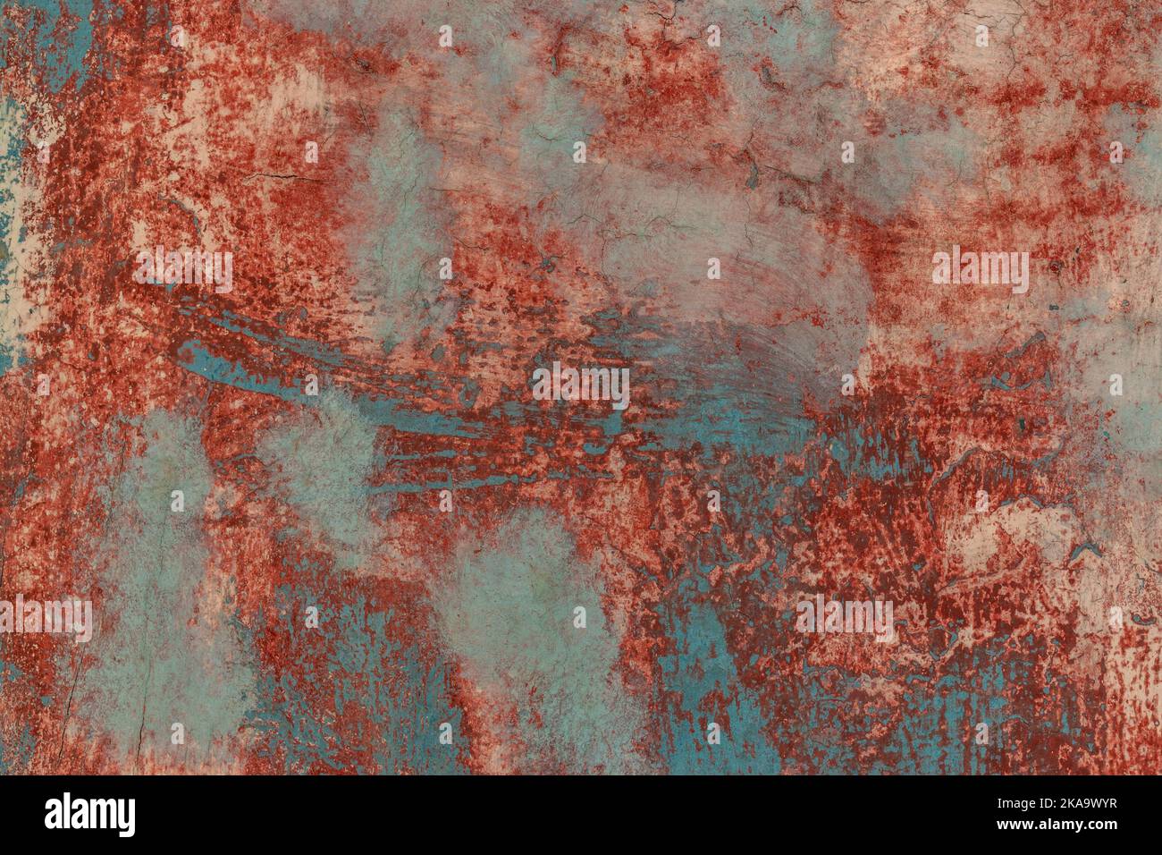 Alte Metall Eisen Rost Hintergrund und Textur. Stockfoto