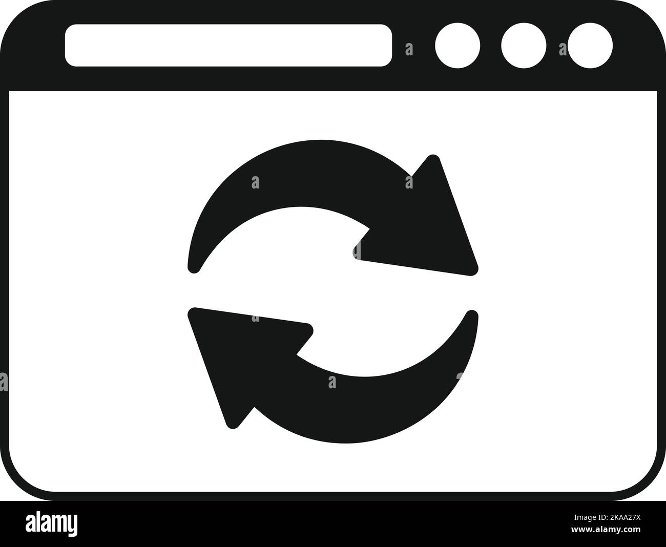 Redesign Webseite Symbol einfache Vektor. Vorlage Agentur. UX kreativ Stock Vektor