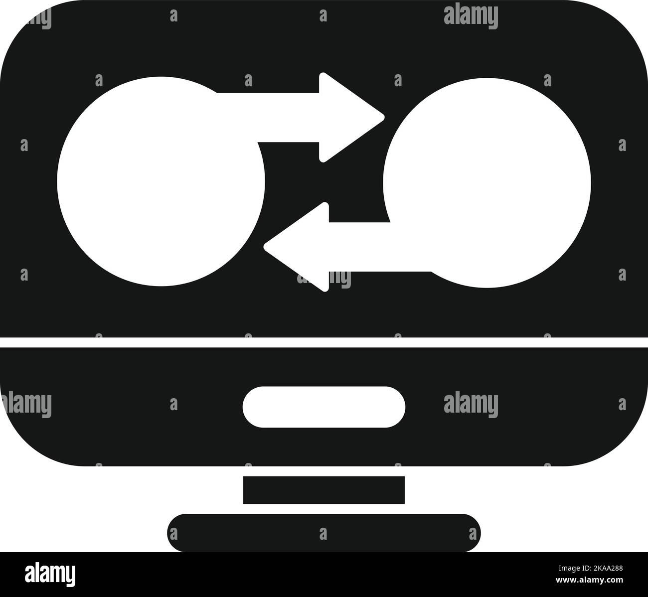 Redesign Farbsymbol einfachen Vektor. Webdesign. Projekt erstellen Stock Vektor