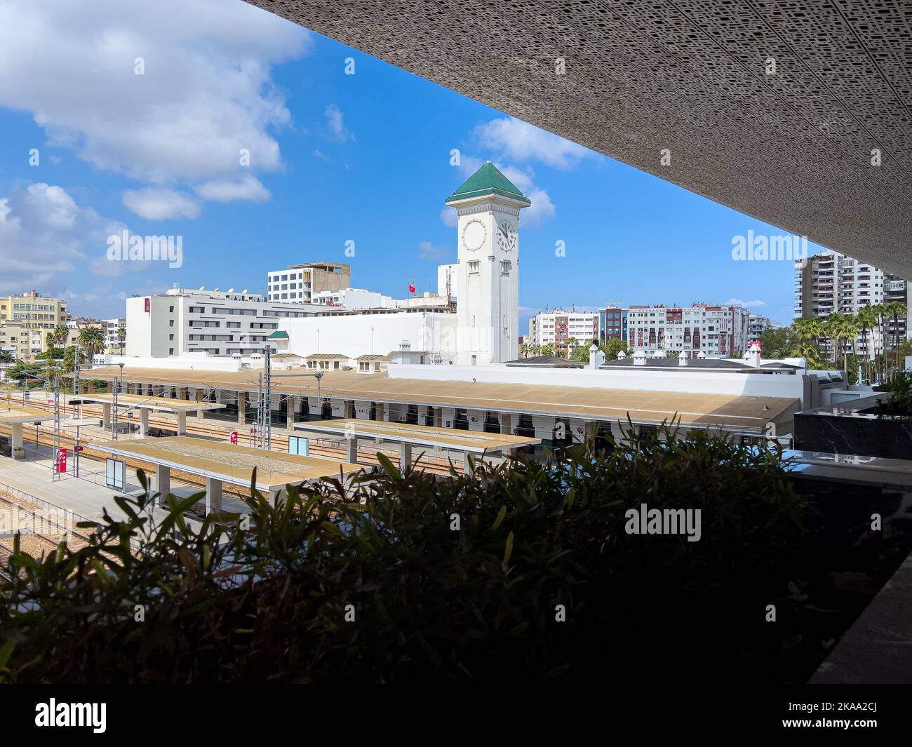 Casa voyageurs Bahnhof in Marokko Stockfoto